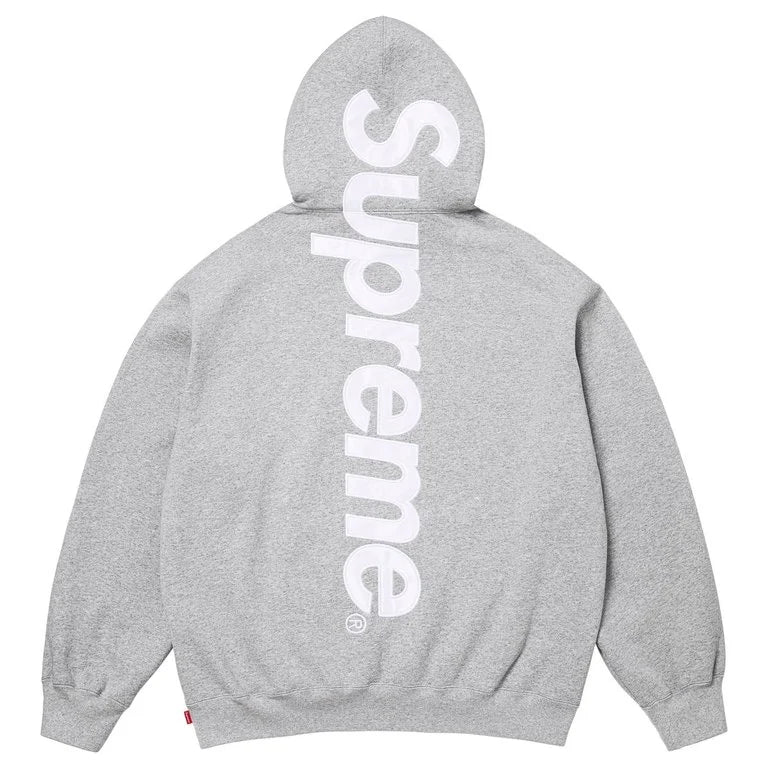 Supreme Satin Applique Sweatsuit SS26 (Heather Grey)