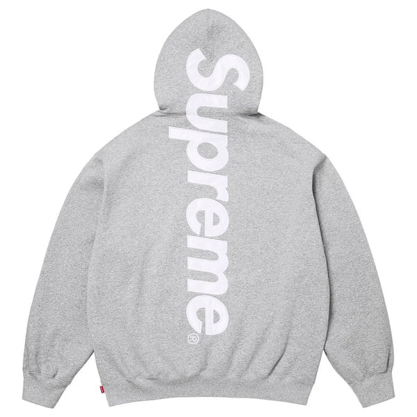 Supreme Satin Applique Sweatsuit SS26 (Heather Grey)
