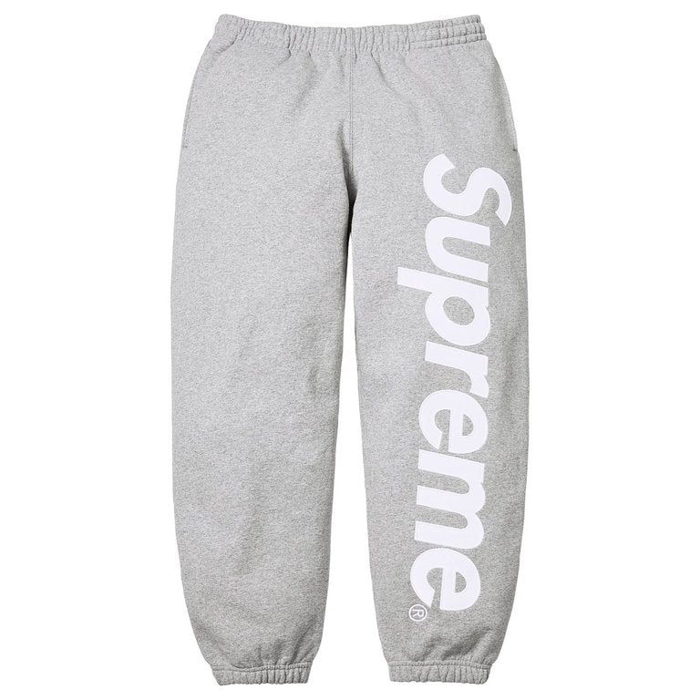 Supreme Satin Applique Sweatsuit SS26 (Heather Grey)