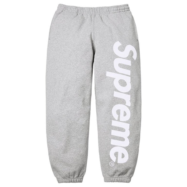 Supreme Satin Applique Sweatsuit SS26 (Heather Grey)