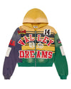 Vale Forever Collage Mardi Gras Zip Up Hoodie