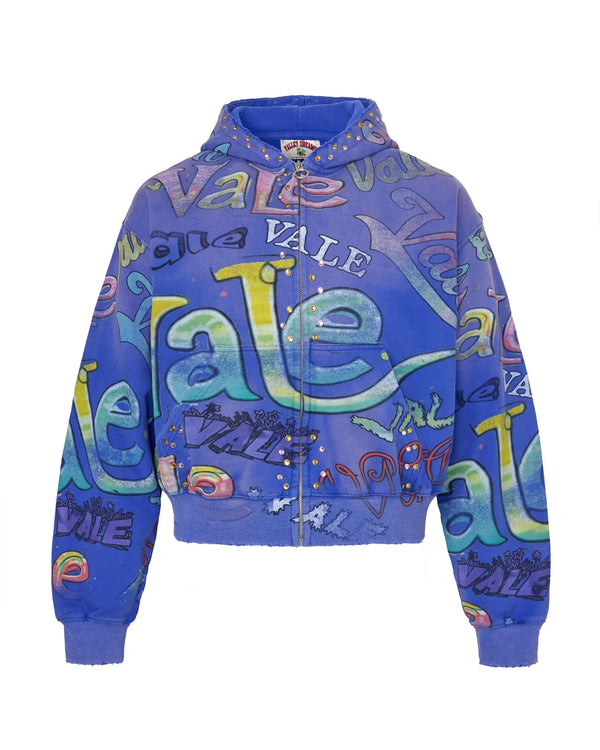 Vale Forever Iceberg Zip Up Hoodie (Blue)