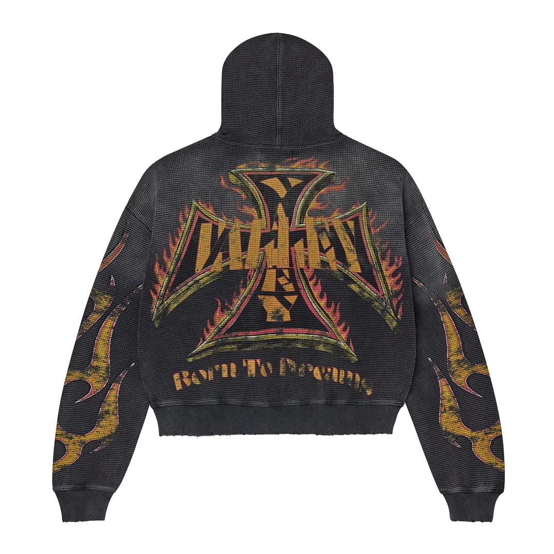 Vale Forever Reborn Waffle Zip Up Hoodie