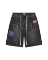 Vale Forever ‘Dreams’ Denim Shorts (Black)