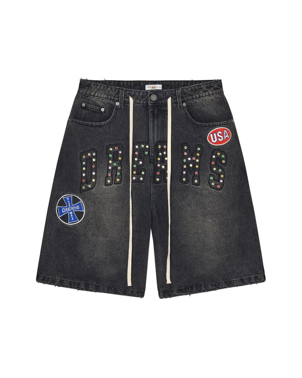 Vale Forever ‘Dreams’ Denim Shorts (Black)