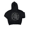 Mixed Emotion Eclipse Rhinestone Hoodie (Black)