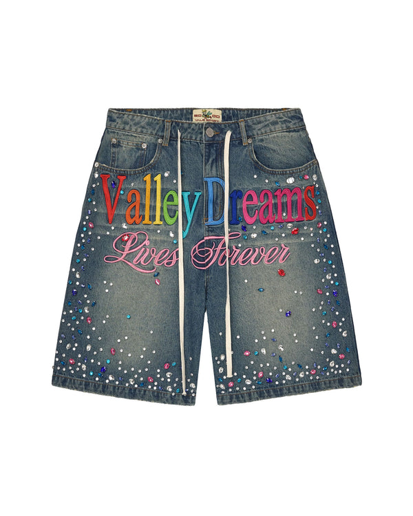 Vale Forever Ice Cream Jorts (Blue Wash)