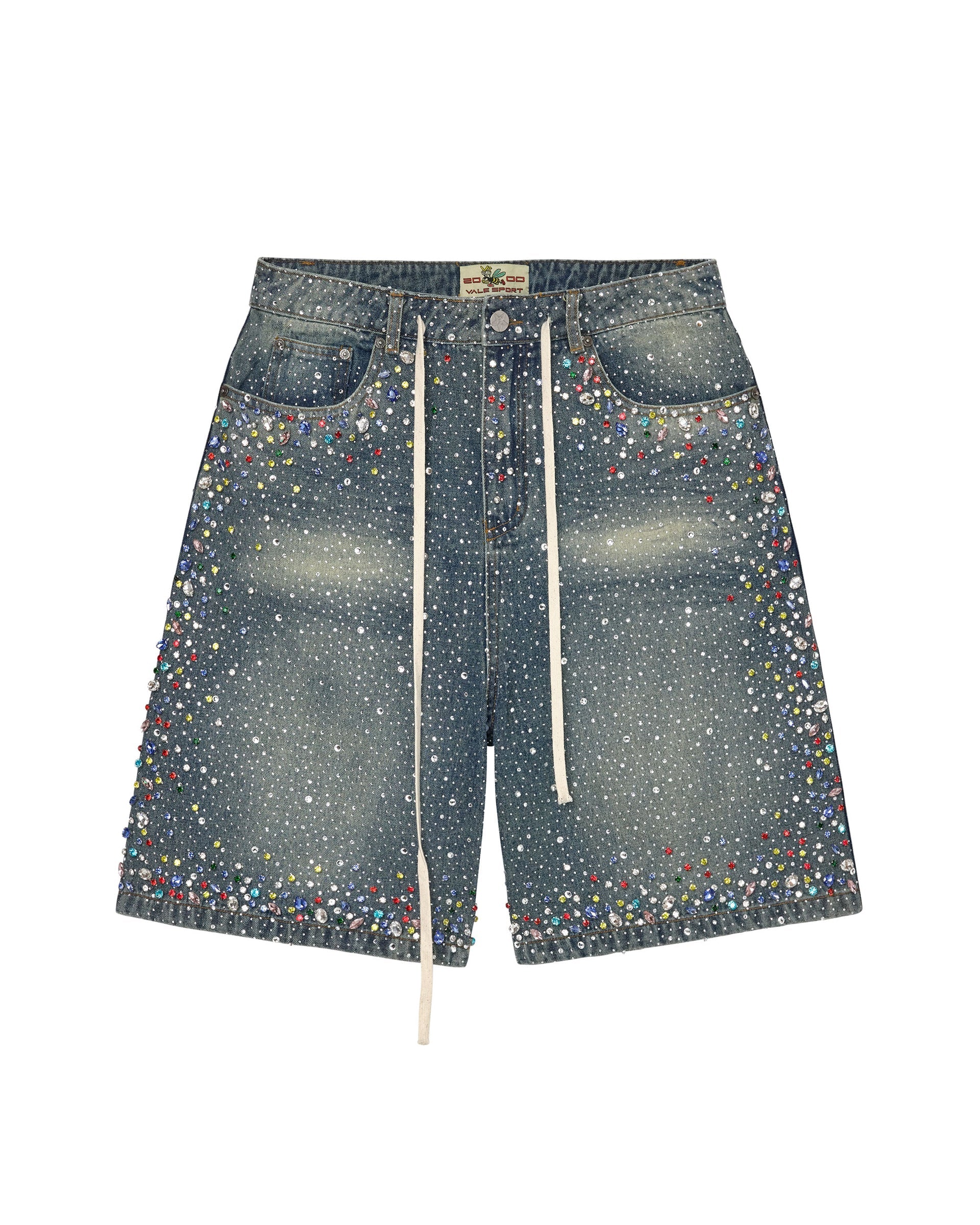 Vale Forever ‘Rainstorm V2’ Jorts (Blue Wash)