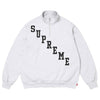 Supreme Slant Appliqué Half Zip Pullover (Grey)