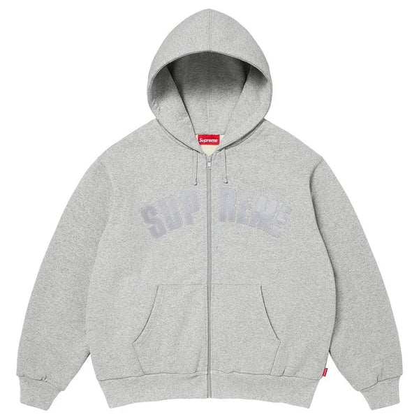 Supreme Arc Thermal Lined Zip Up Hoodie (Grey)