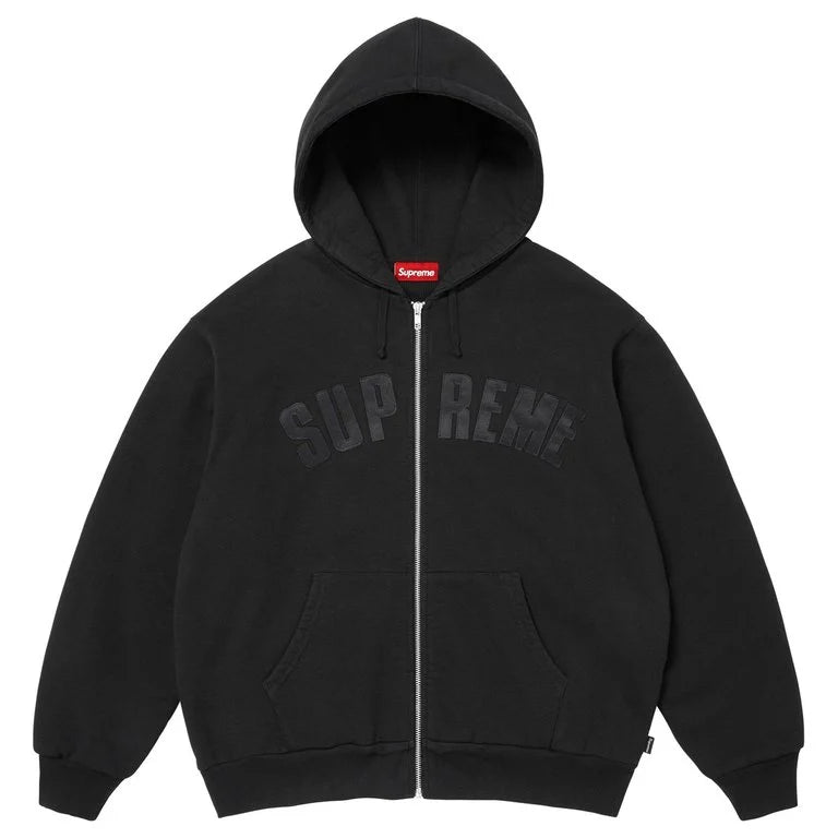 Supreme Arc Thermal Lined Zip Up Hoodie (Black)