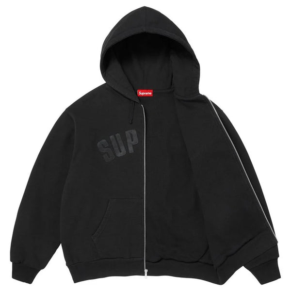 Supreme Arc Thermal Lined Zip Up Hoodie (Black)