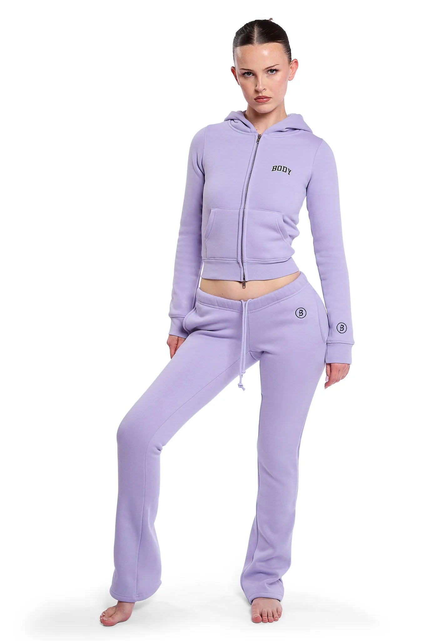 Body By Raven Backshot Sweatsuit (Lavender/Black)