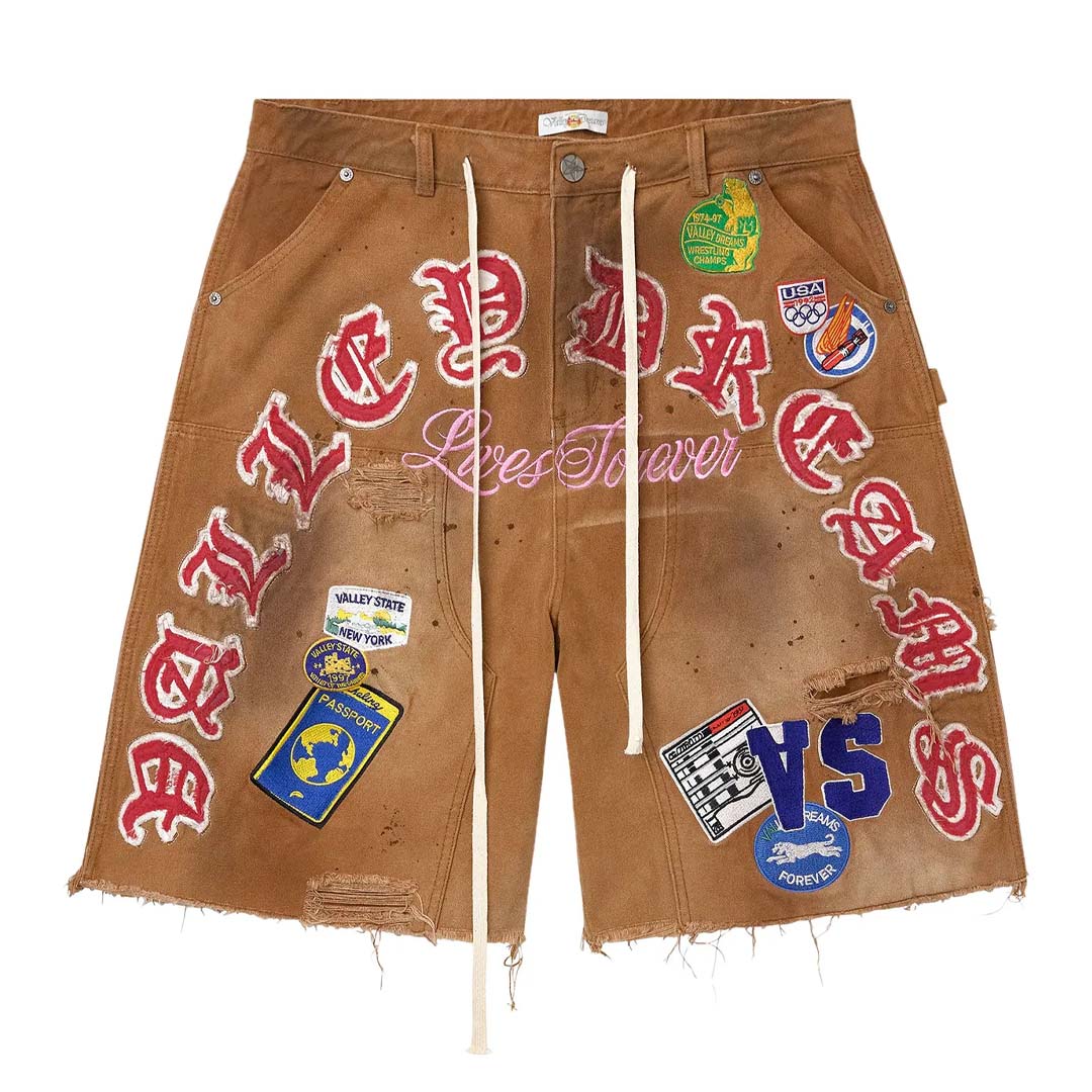 Vale Forever Workshop Jorts  (Khaki Wash)