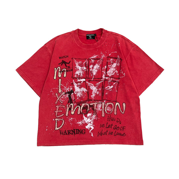 Mixed Emotion 'Crimson' Tee (Red)