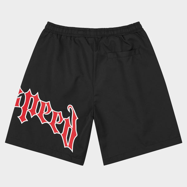 Godspeed 'Og Logo' Nylon Shorts (Black/Red)
