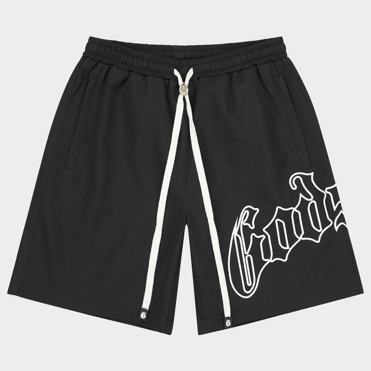 Godspeed 'Og Logo' Nylon Shorts (Black/White)