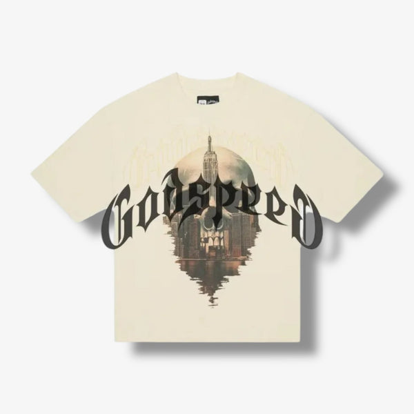 GODSPEED 'SKYLINE' TEE (CREAM)