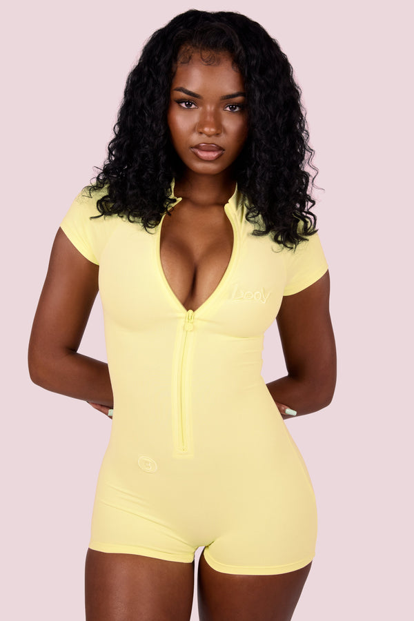 Body By Raven Romper (Lemon)