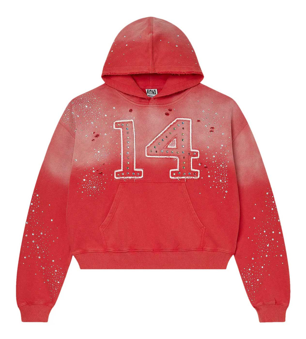 VALE FOREVER 14 PATCH PULLOVER HOODIE (RED)