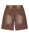 Vale Forever 1980S Denim Shorts (Brown Wash)