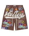 Vale Forever 1980S Denim Shorts (Brown Wash)