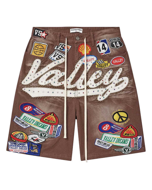 Vale Forever 1980S Denim Shorts (Brown Wash)