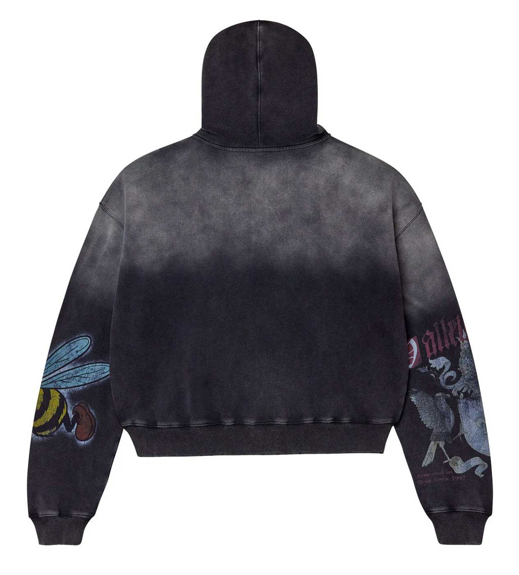 VALE FOREVER BLASTED ZIP UP HOODIE (BLACK)
