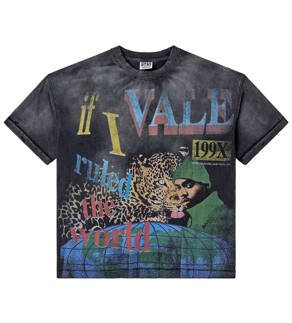 VALE FOREVER DA RULER TEE (BLACK WASH)