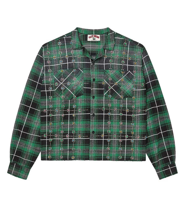 Vale Forever Grinch Gems Flannel (Green)