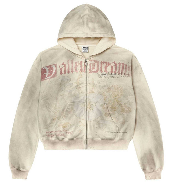 VALE FOREVER GUARDIAN ZIP UP HOODIE (CREAM)
