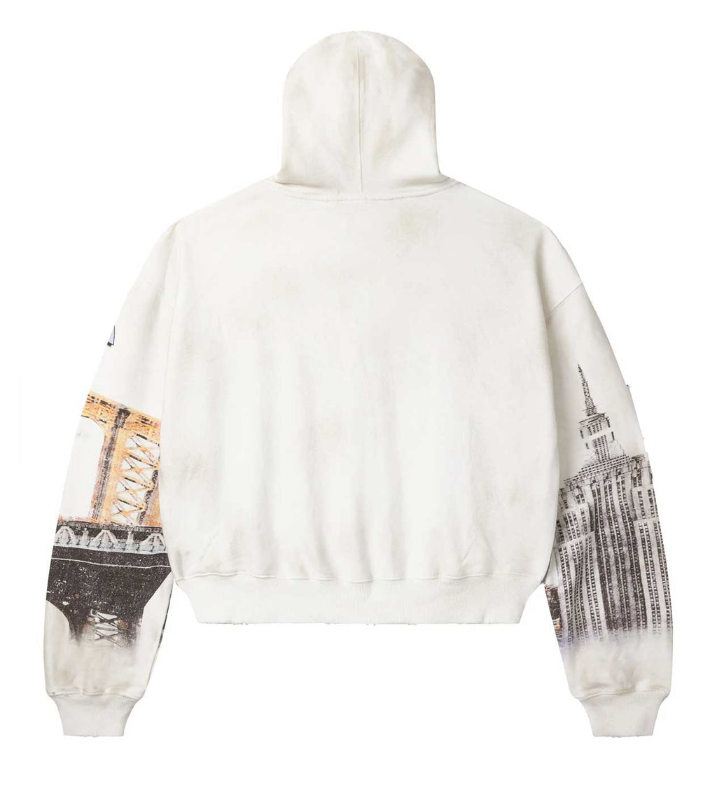 VALE FOREVER NYC ZIP UP HOODIE (WHITE)