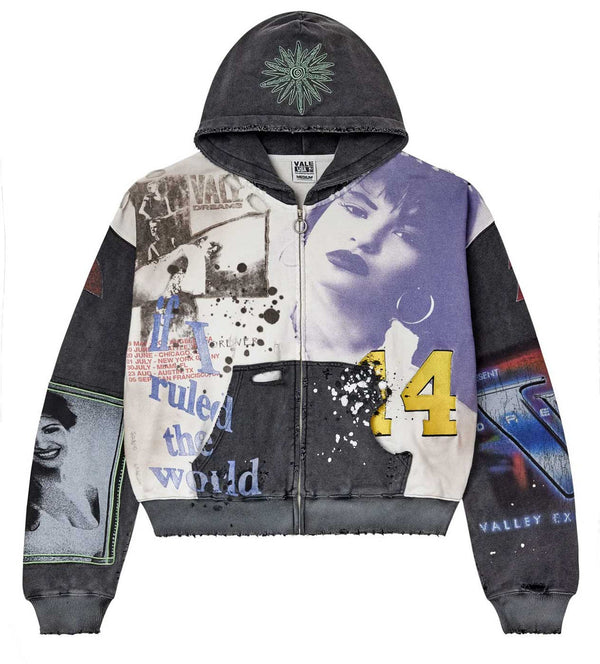 VALE FOREVER NOISE ZIP UP HOODIE