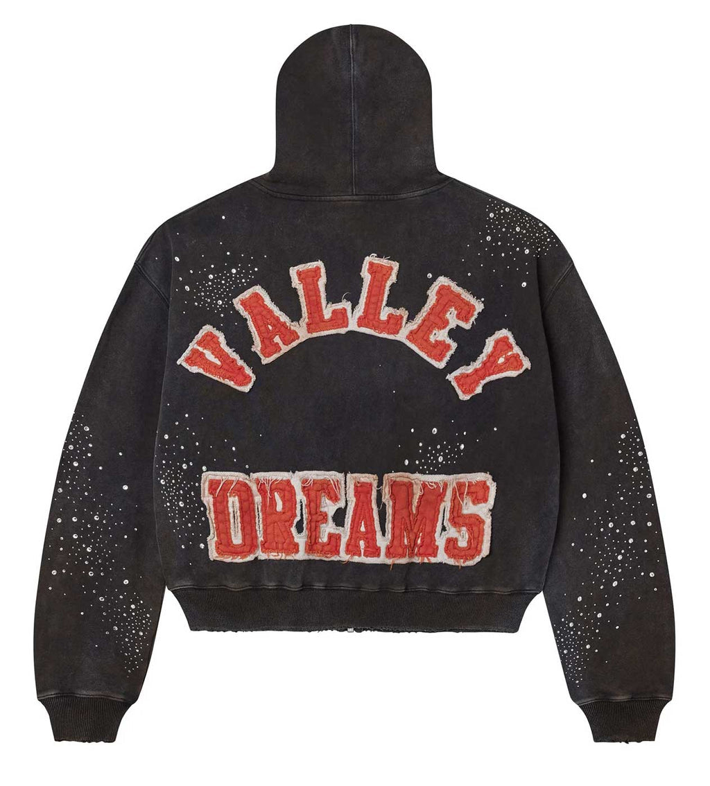 VALE FOREVER PLUTO CLUSTER ZIP UP HOODIE (BLACK)