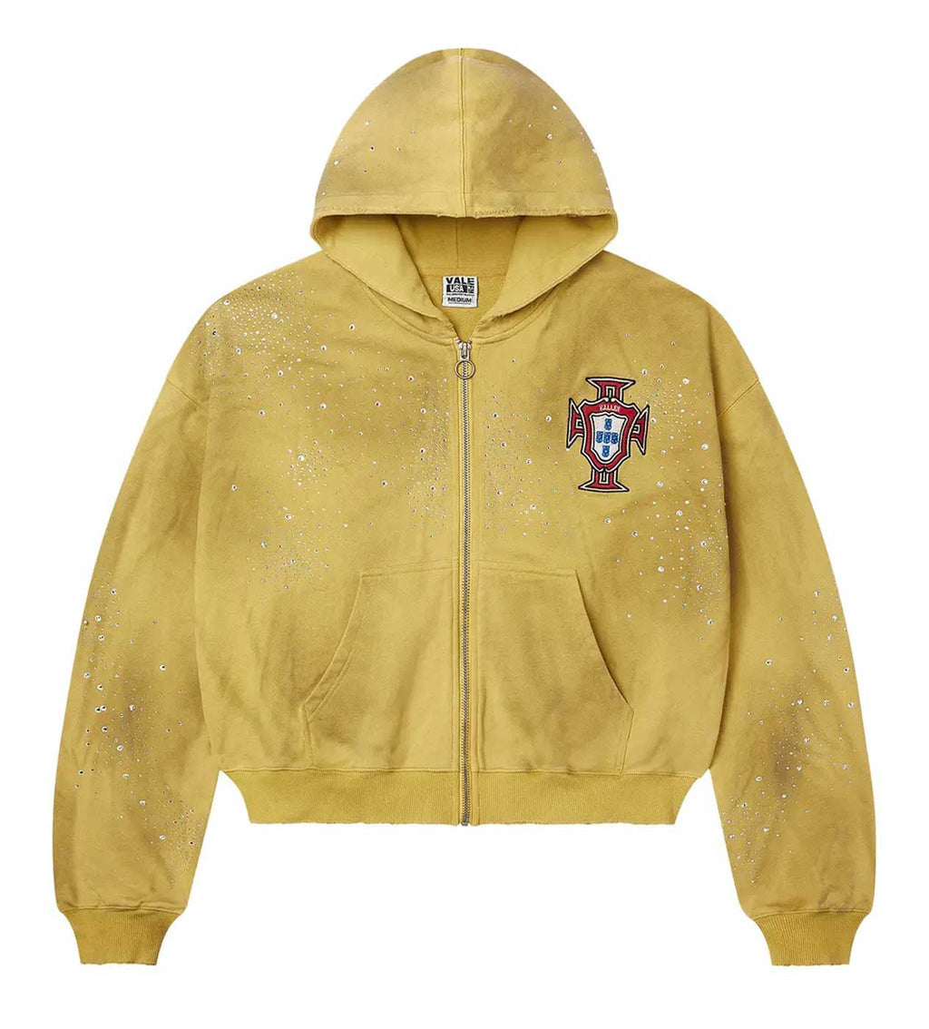 VALE FOREVER SUN CLUSTER ZIP UP HOODIE (YELLOW)