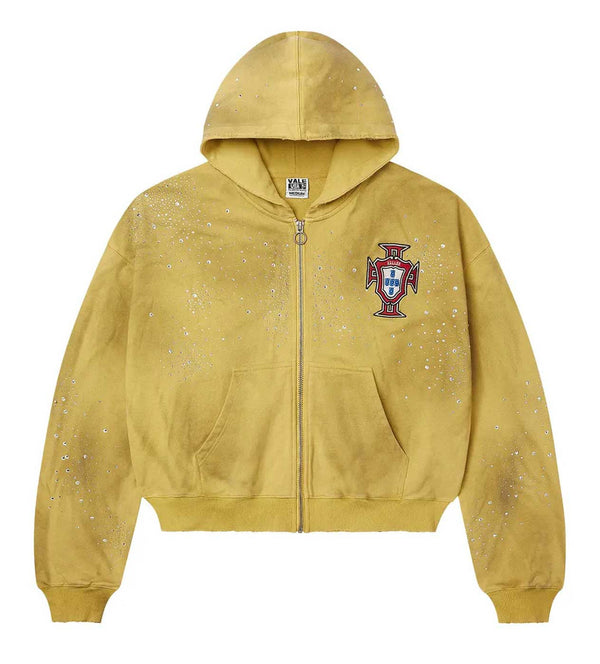 VALE FOREVER SUN CLUSTER ZIP UP HOODIE (YELLOW)