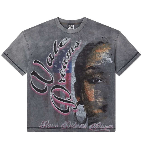 VALE FOREVER TABOO BLING TEE (GREY WASH)