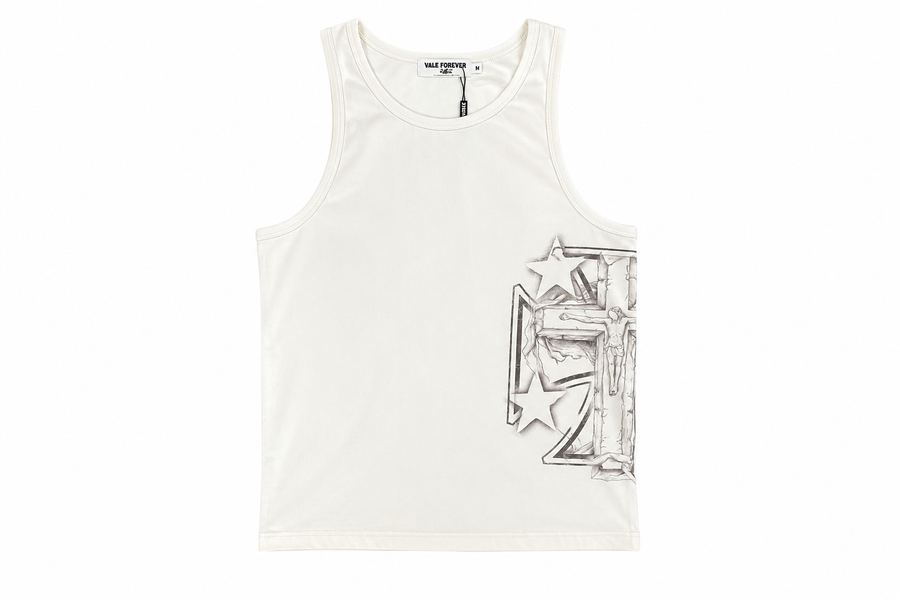 Vale Forever 'Jesus' Tank (White)