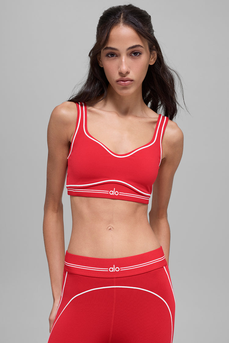 Alo Heart Throb Set (Bright Red/White)