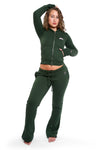 Body By Raven Backshot Sweatsuit (Forest Green/Pink)