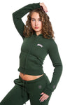 Body By Raven Backshot Sweatsuit (Forest Green/Pink)