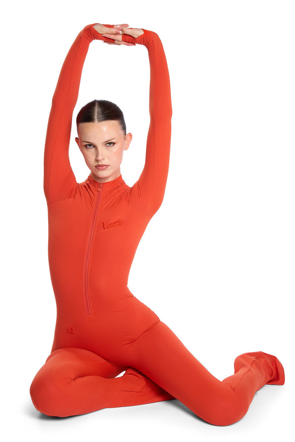 Body By Raven Bodysuit (Pumpkin Orange)