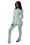 Body By Raven Basics Jumpsuit (Mint Green)