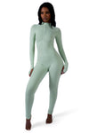 Body By Raven Basics Jumpsuit (Mint Green)