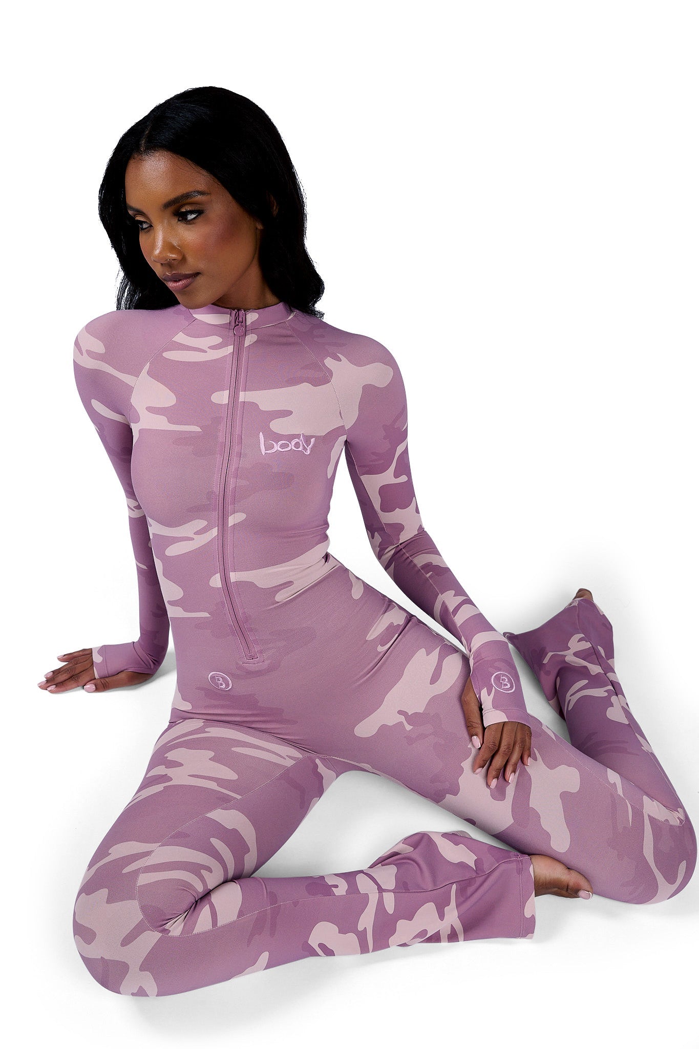 Body By Raven Basics Bodysuit (Pink Camo)