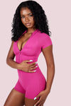 Body By Raven Romper (Pink)