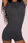 Body By Raven Romper (Charcoal)