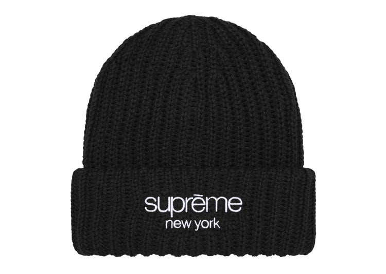 Supreme Classic Logo Chunky Ribbed Beanie FW24