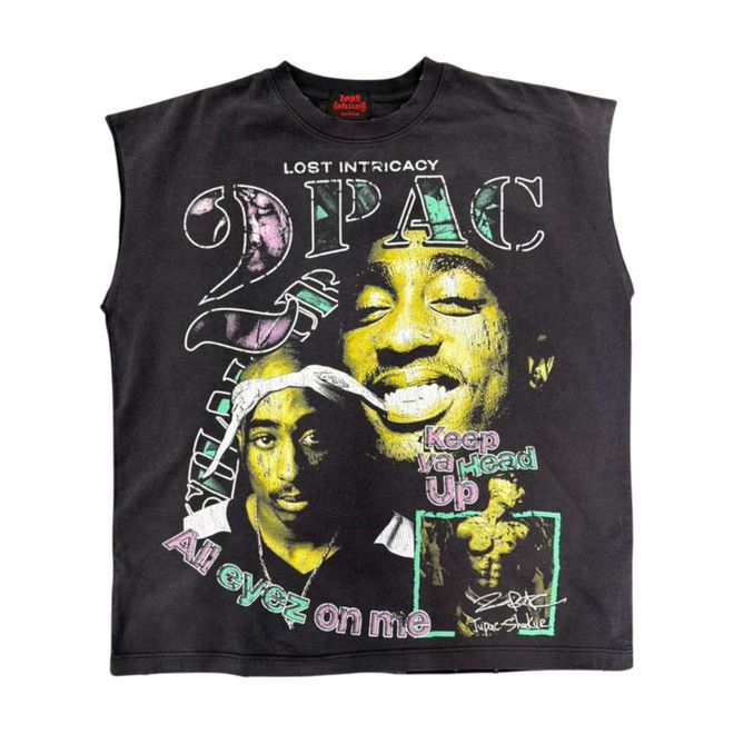 Lost Intricacy 'Tupac' Sleeveless Tee (Black)