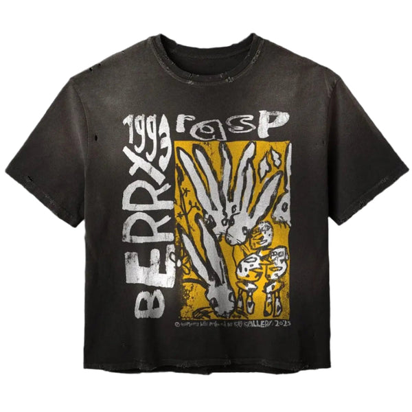 GV GALLERY RASPBERRY HILLS CODE 77 TEE (BLACK)